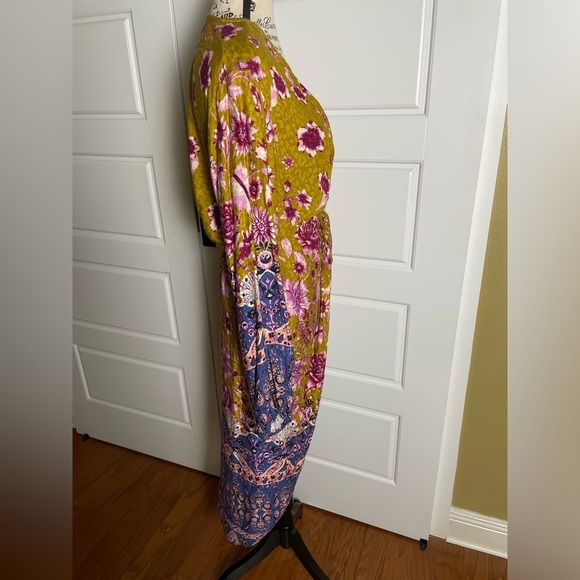 By Anthropologie Size M Long Sleeve Tunic Dress Boho Bohemian - Picture 4 of 9